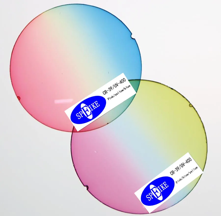SPEIKE индивидуальные тонированные линзы по рецепту uncut CR39 радужные линзы UV400 защита антибликовые линзы для близорукости линзы для чтения