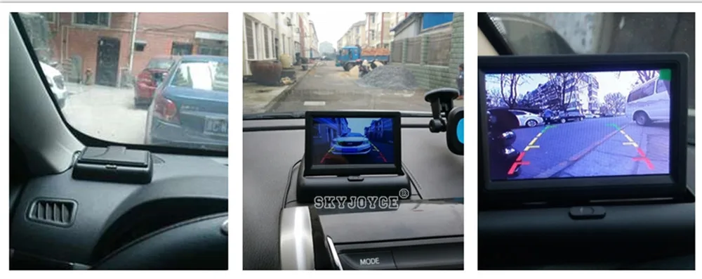 4,3 автомобильный телевизор монитор экран Камера заднего вида Автомобильный Европейский номерной знак рамка камера светодиодный резервный Обратный ИК 2 Датчик парковки