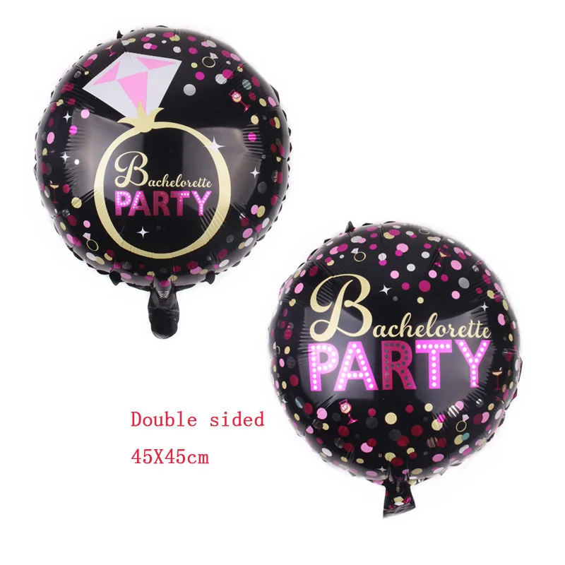 

1pcs 45X45cm bachelor party Balloon Decoration Bride to Be party Bachelorette Party Balloons Bridal Shower Decoration Hen Party