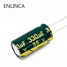 12 unids/lote T26 35v 330UF condensador electrolítico de aluminio tamaño 8*16mm 330UF35V 20%