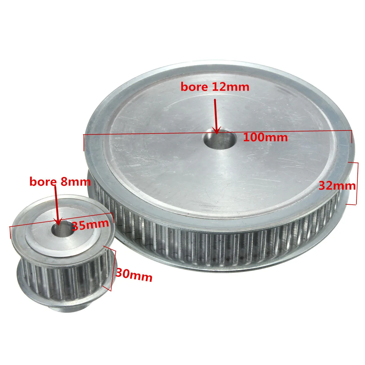 5 м сроки шкивы диаметр 12 и 8 мм+ Резиновые Ремни Набор для ЧПУ гравировальный станок редуктор соотношение 3:1