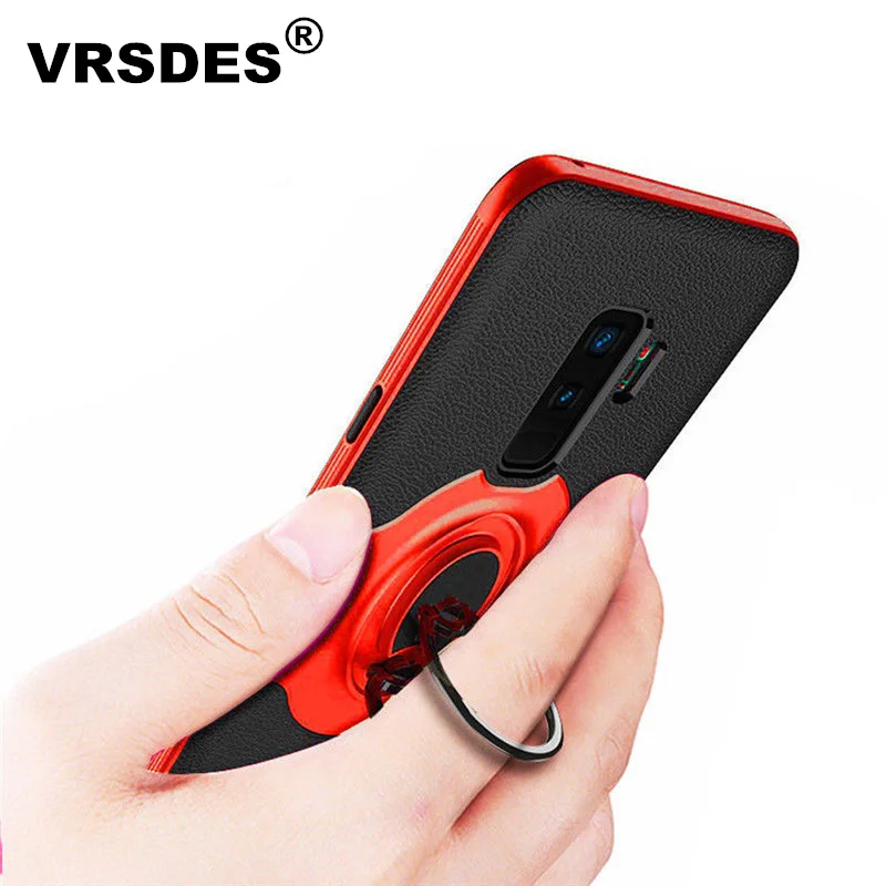 

VRSDES Case for Samsung S9 S8 Plus S7 Note 9 8 Magnetic Ring Stand Cover For Samsung Galaxy J3 J5 J7 Pro 2017 Prime Armor Case