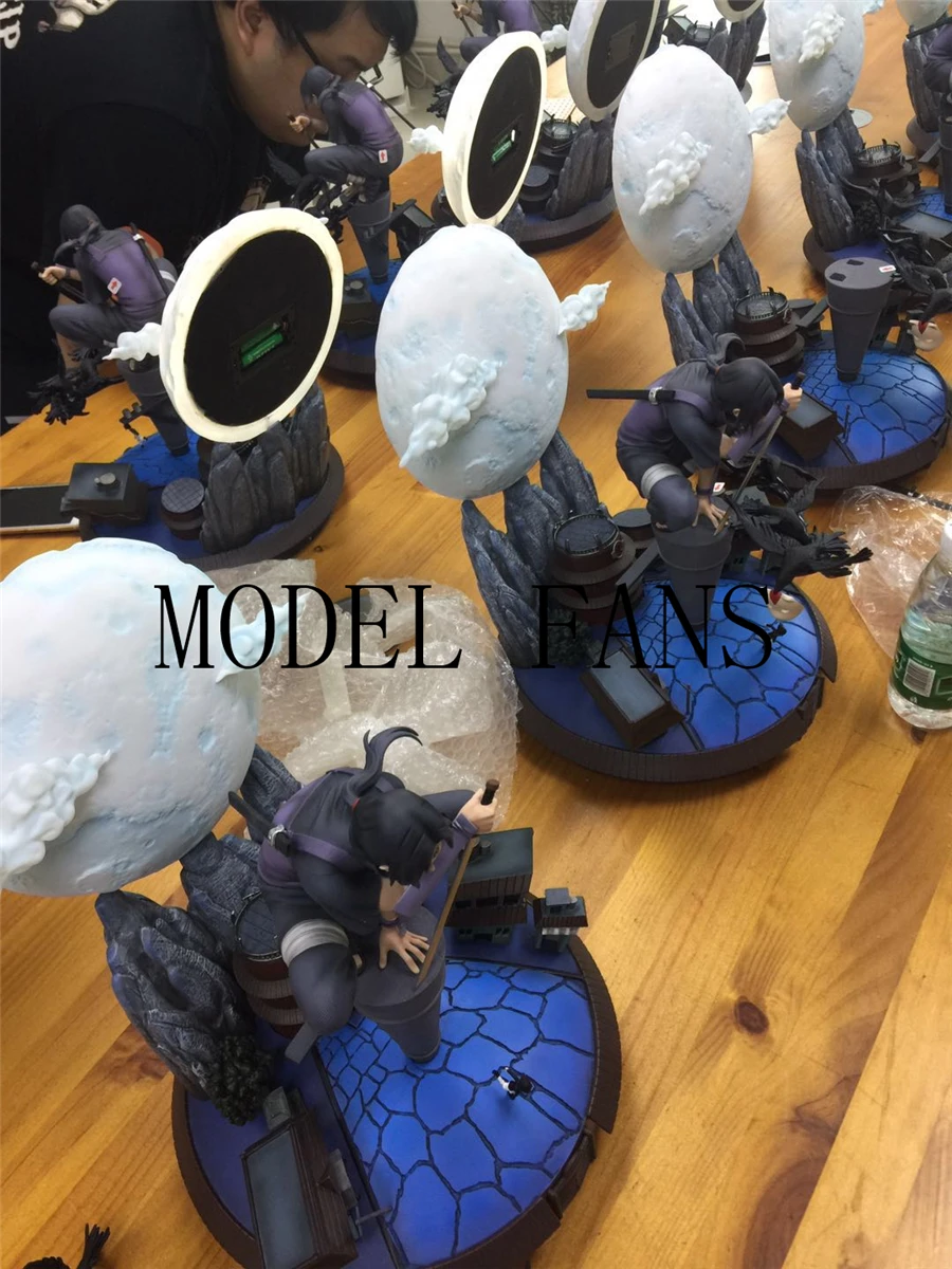 MODEL FANS INSTOCK NARUTO STR studio Uchiha Itachi GK resin statue contian led light figure for Collection