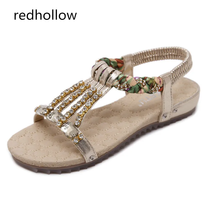 

Women Shoes Sandals Comfort Summer Bohemia Flat Women Sandals Fashion Crystal Woman Shoes Beach Comfort Sandalias Mujer Shoes