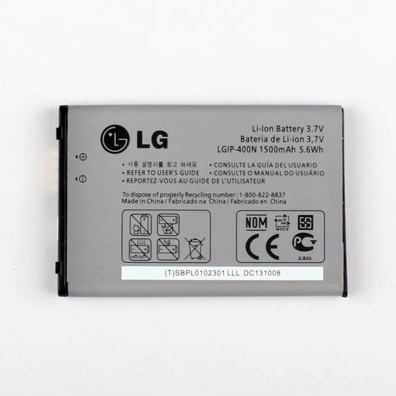 Оригинальный аккумулятор для LG OPTIMUS M/C/U/V/T/S/1 VM670 LS670 MS690 P500 P509 P503 P520 1500 мАч |