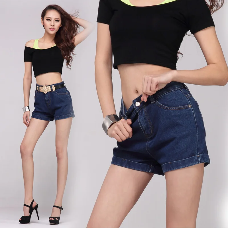 Hot 2016 Summer Shorts Women Vintage Club Denim Shorts Sexy Hip Hop
