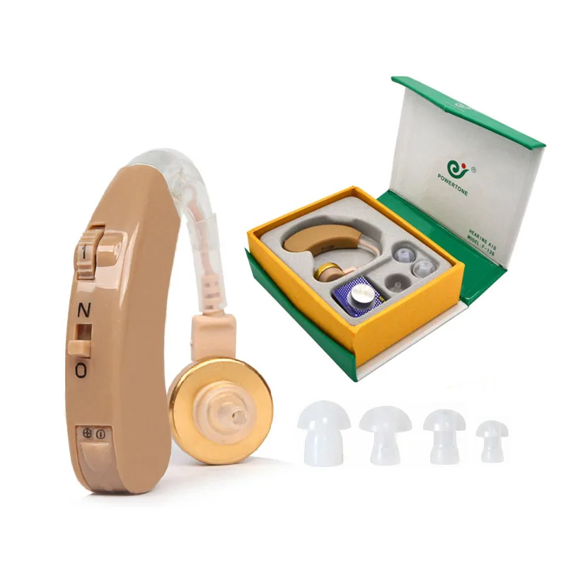 

BTE Hearing Aid Voice Sound Amplifier AXON F-138 Hearing Aids Behind Ear Adjustable Health Care