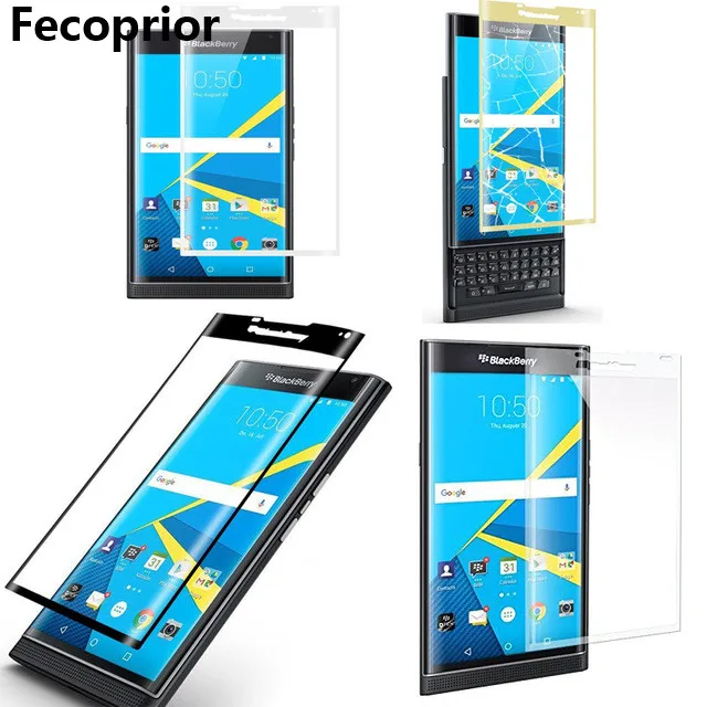 

Fecoprior Priv 3D Curved Edge Full Cover Screen Protector Tempered Glass For BlackBerry Priv Black Berry Protective Film