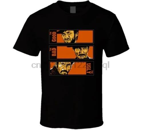 

The Good The Bad The Ugly Western Retro Movie T Shirt