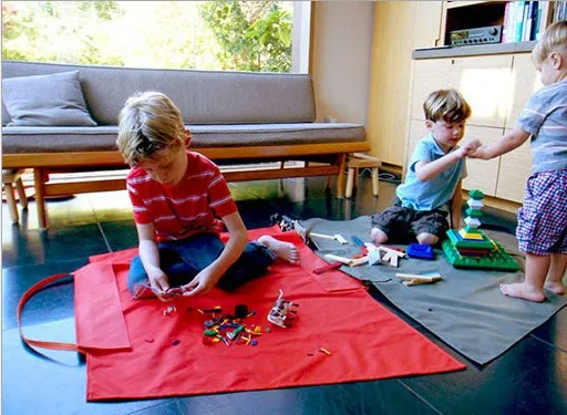 

Portable kids play mat large children game pad 2 in 1 kids toy storage boxes baby mat rug tapete para bebe educative actividade