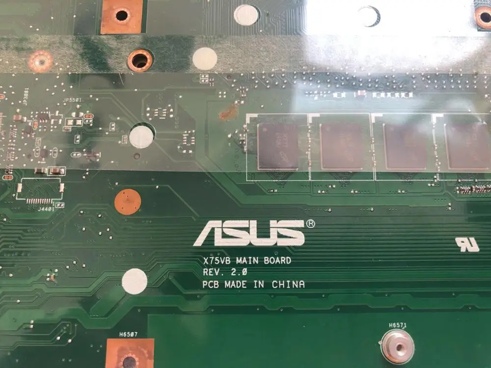 lower price  For ASUS X75VB Laptop motherboard REV2.0 mainboard HM76 GT740M
