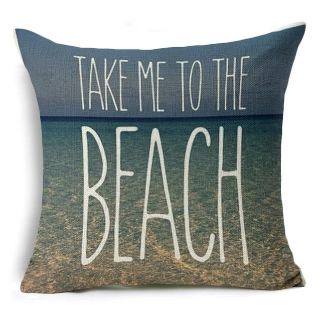 Online 2018 New Arrival Summer Cushion Cover Beach Decorative Online 2018 New Arrival Summer Cushion Cover Beach Decorative Pillows Letter Sea Marine Style Printed Sofa Throw Pillow Case Aliexpress Mobile