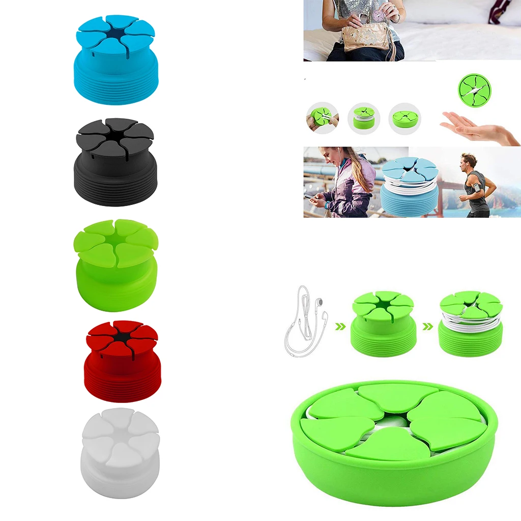 

Silicone Earphone Earbud Case Box Durable Compact Storage System Earbuds Holder Storage Save time & Protect Earbuds