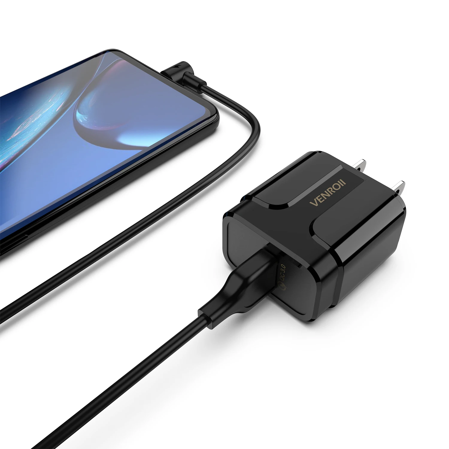 Venroii 5 в 3 А USB зарядное устройство Quick Charge 3,0 EU US Разъем для iPhone X Быстрая зарядка для samsung S9 Xiaomi Mi 8 адаптер для мобильного телефона