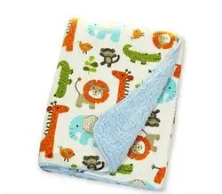 Дизайн детское одеяло 76*100 см детей теплое Флисовое одеяло на кровать мягкий плед бросить Одеяло Atrq0003