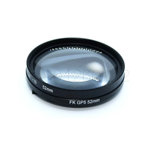 

3in1 52mm Close-up +10 Macro Lens + 52mm Lens Adapter Ring + Lens Cap for gopro Hero 5 Gopro 5/6 Filter Photography Accessories