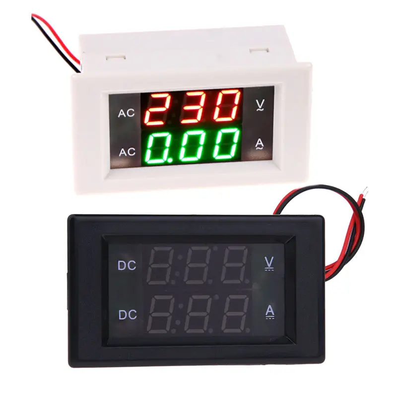 DC 0 100V 0 600V Car Digital Voltmeter Ammeter 20A 20A Dual Display LCD Digital Amp Volt Current