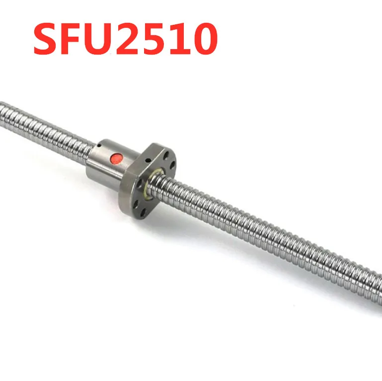 

SFU2510 300 350 400 450 500 550 600 650 1500mm Cold Rolled Ball Screw With 2510 Single Ball Nut