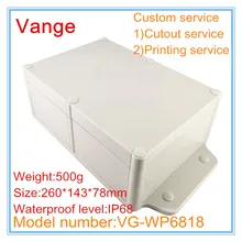 2 шт./партия IP68 Водонепроницаемый экструдированный пресс-формы оболочки коробка 260*143*78 мм ABS пластиковые корпусы для устройств diy для модуля под водой