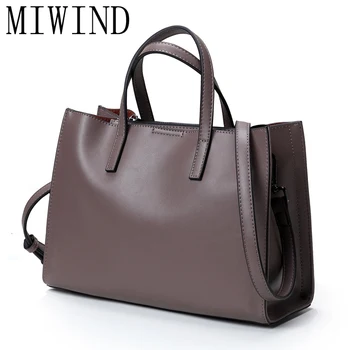 

Real Genuine Leather Bags Women Messenger Bags Women's Shoulder Bag Vintage Luxury Brand Big Tote Ladies Handbags TYY214