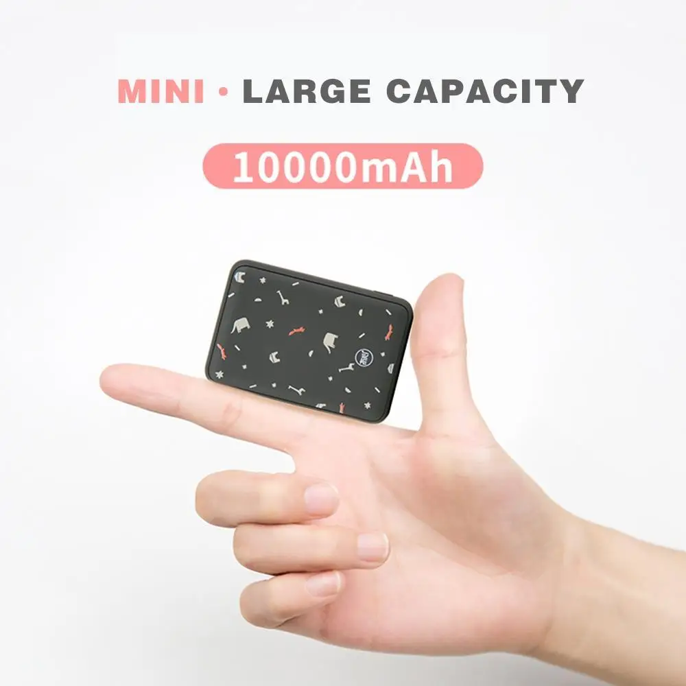 

Power Bank 10000Mah Mini Portable Charging Cute Powerbank Ultra-thin Cartoon External Battery For IPhone Xiaomi mi Iphone