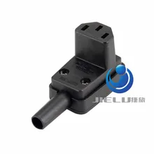 IEC-C13 вниз угол розетка 10A 250 V Rewirable разъем адаптера, 1 шт