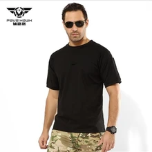 На открытом воздухе Футболка Для мужчин короткий рукав охота тактическая группировка сухопутных сил рубашки форма Пеший Туризм дышащая рубашка