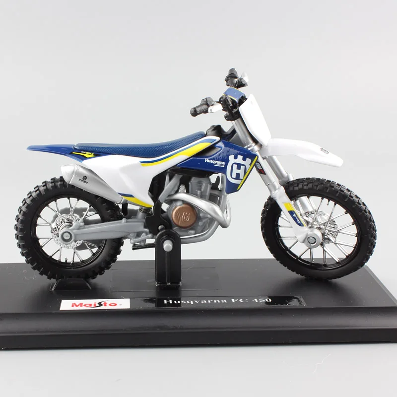 1/18 Масштаб Мини KTM Husqvarna FC 450 мотоцикл эндуро гоночный литье под давлением моделирование мотокросса Реплика металлическая модель автомобиля детские игрушки