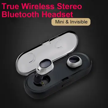 

Mini TWS16 Wireless HIFI Sound Bass Stereo Bluetooth 4.2 Earpieces Earphones with Charge Storage Box Handsfree Headset Heaphone