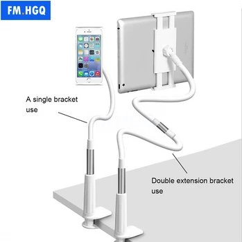 

FM.HGQ Rotatable Tablet Bracket Stand Big Screen Phone Holder Mount for iPad Tablet PC Mobile Phone Holder Less Than 10.1 Inch