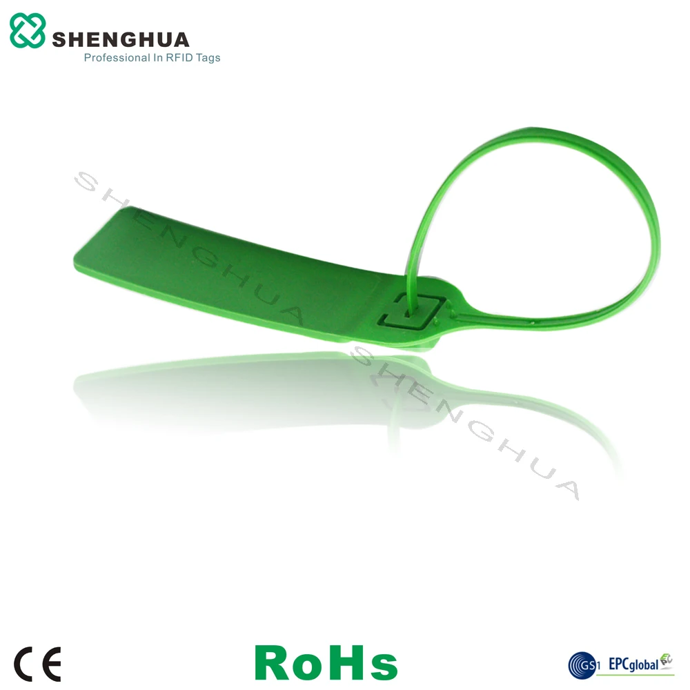 

10pcs/pack Custom Writable Wire Plastic Zip RFID Cable Seal Tie Tag Factory price one time use e-locker rfid tracking sticker