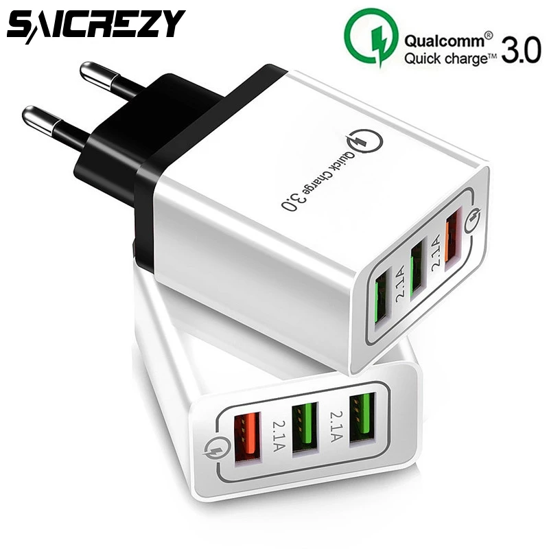 

USB Charger Quick Charge 3.0 for iPhone X iPad Fast Wall Charger Samsung S9 for Xiaomi Mi 9 Huawei Mate 20 Mobile Phone Charger