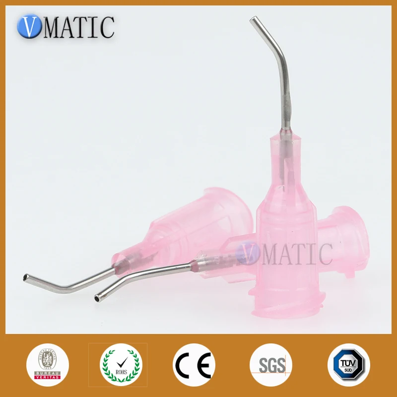 

Free Shipping 20G Pink 0.5'' Tubing 45 Degree Bend Bent Dispensing Needle Tips Blunt End Stainless Steel Needles 1/2 Inch