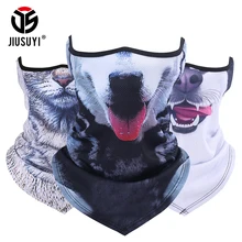 3D Собака Кошка Животное уха крышка бандана шеи Gaiter теплая