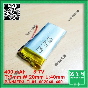 

Polymer lithium ion battery 3.7V 602040 can be customized wholesale CE FCC ROHS MSDS quality certification 3.7 v 400mAh 062040