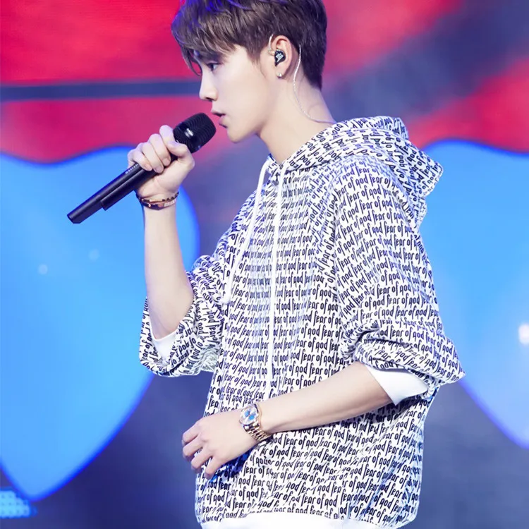 Kpop EXO Лу в Корейском стиле с длинными рукавами Толстовка K-POP свитер с капюшоном в стиле Харадзюку Толстовка для отдыха в стиле «хип-хоп», топы, худи свободного кроя из плюс к 3XL