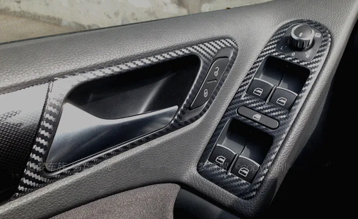 Carbin Fibre весь набор центральной консоли дверные ручки воздуха выход для Volkswagen Golf 6 GTI DSG правый Привод доступен AB285