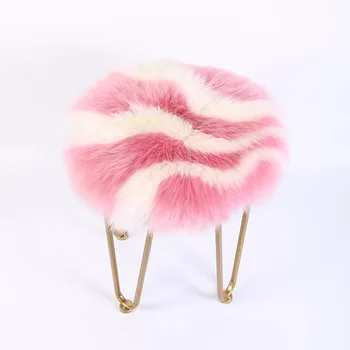 

MUZZI 100%Real sheepskin rug fur carpet for home decor pink 45cm/50cm