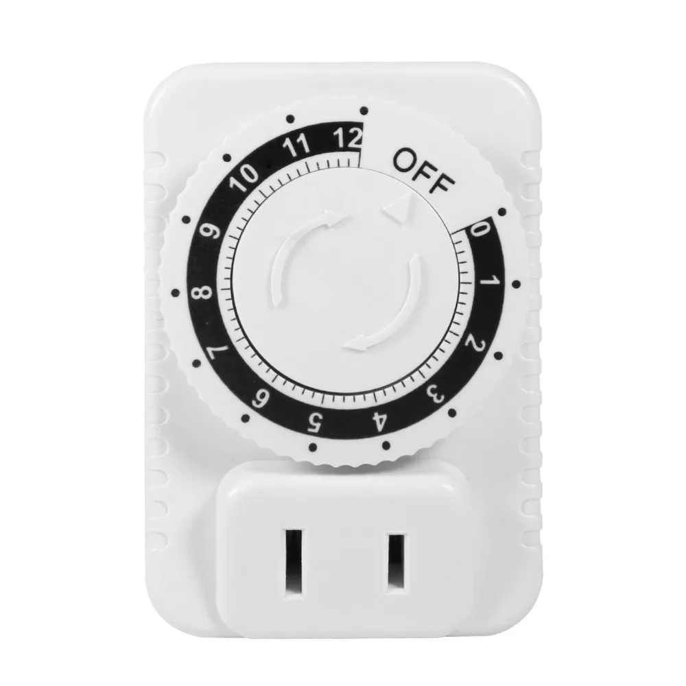 

AC 220V 12 Hour Electrical Mechanical Timer Wall Plug Switch Digital Countdown Timer Socket White Wholesale