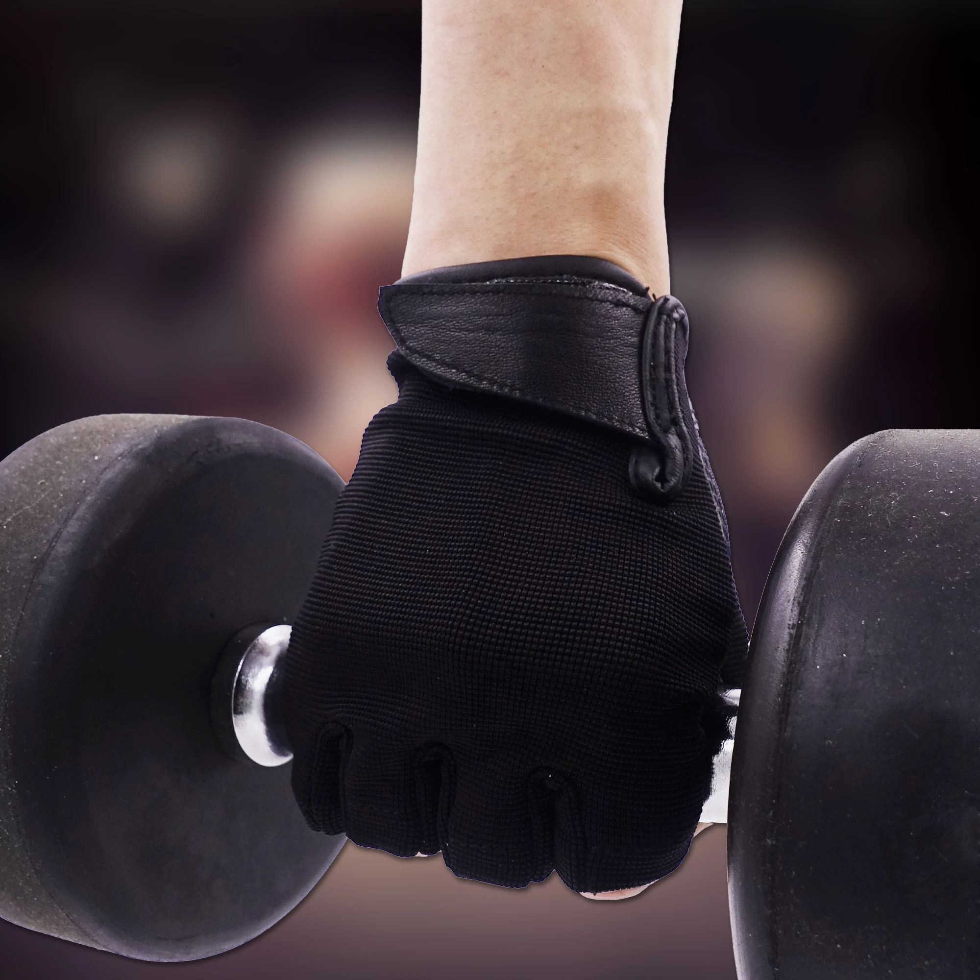 Для мужчин и Для женщин Вес тренажерный зал перчатки с анти-скольжения кожа ладони для гантель Бодибилдинг Фитнес тренировки тренировочного