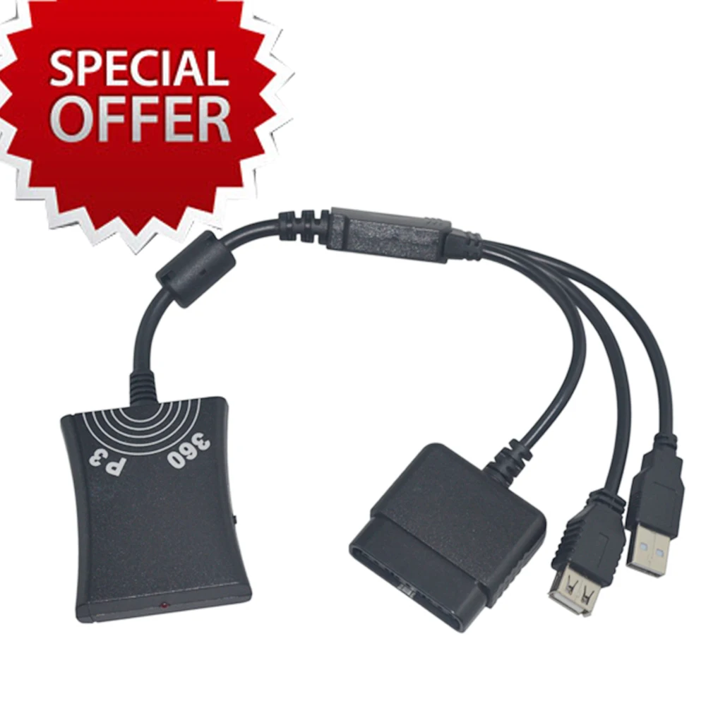 

3 in 1 Game Controller Converter Adapter Cable for PS2 for PS3 to for Xbox 360