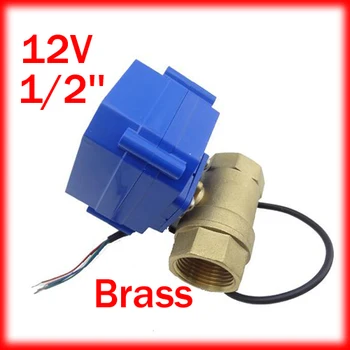 

1/2'' Brass Micro Electric Ball Valve 12V Voltage CWX-15Q,2 way Motor Operated Ball Valve DN15