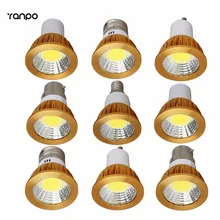 Супер Мощность GU10 MR16 E27 B22 штык Светодиодный прожектор лампы 6/9/12 Вт Точечный светильник Лампада ультра яркие красные/зеленые/AC85-265V DC 12 V Bombillas