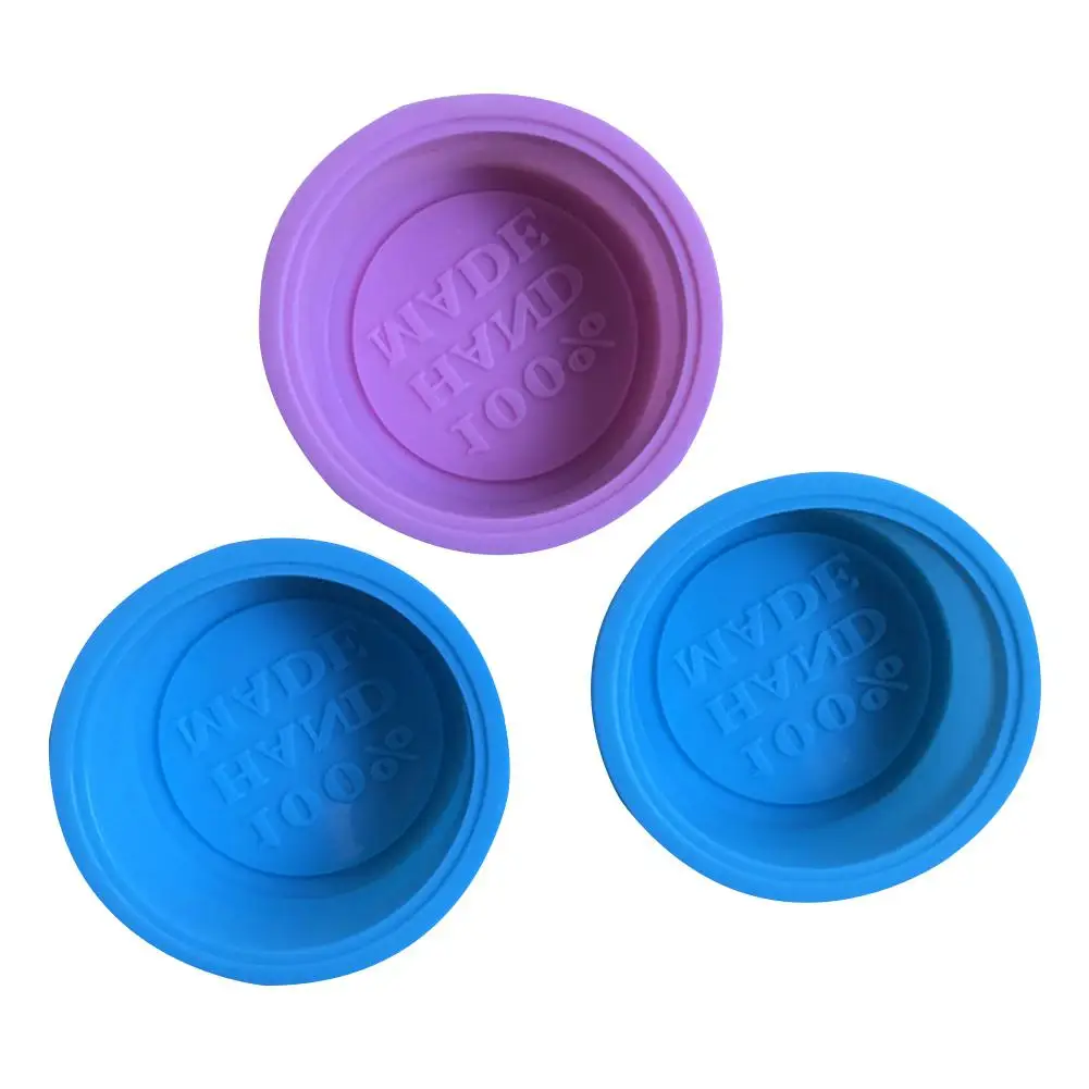 

LanLan Handmade Reusable Silicone Soap Mold DIY Round Soaps Moulds for Microwave, Oven, Refrigerator Random Color