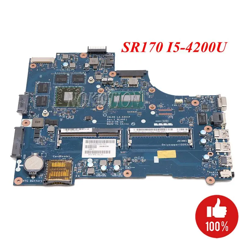 NOKOTION ZAL00 LA A491P CN 0TXW71 для Dell Latitude 3540 Материнская плата ноутбука SR170 i5 4200U CPU HD 8850M GPU