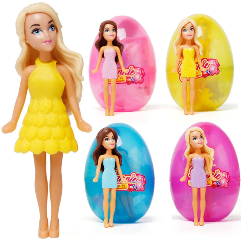 

4Colours Hot Dolls Playhouse Girl Magic Egg Ball Doll Toy Beautiful BarbiesDress Up Costume Role Play Figure Toys For Girl