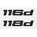 สำหรับ BMW สติกเกอร์พลาสติกด้านหลังตัวอักษรสีดำ 116d 118d เหมาะสำหรับ BMW F20 E87 3 เมตรกาวสติกเกอร์รถตกแต่ง|สติกเกอร์ติดรถ| -