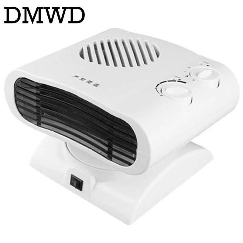 DMWD холодный и теплый нагреватель воздуходувки Электрический зимний Обогреватель мини настольный тепловой вентилятор головное встряхивание радиатор Отопление вентиляция ЕС и США