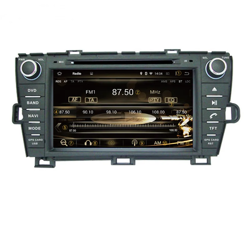 Discount Ectwodvd Octa Core/Quad Core 4G/2G Android 9.0 Car Multimedia DVD Player for Toyota PRIUS right driving 2009- Radio+GPS 14