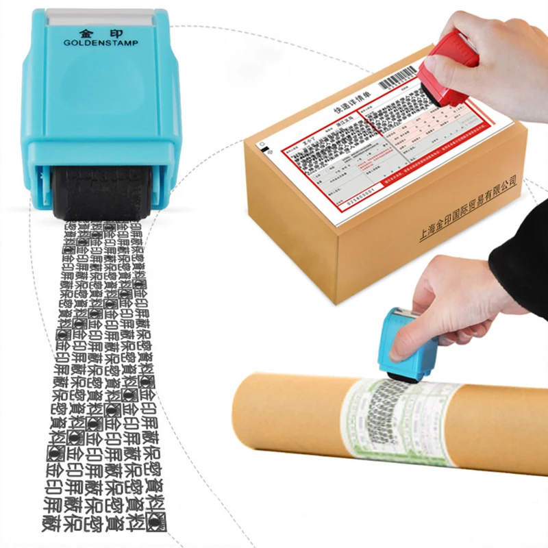 

Office Plus Guard ID Roller Stamp Self Inking Stamp Messy Code Security